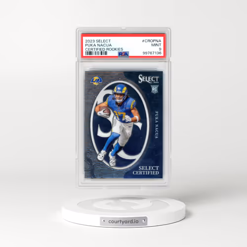 2023 Panini Select Select Certified Rookies #CROPNA Puka Nacua (PSA 9 MINT)