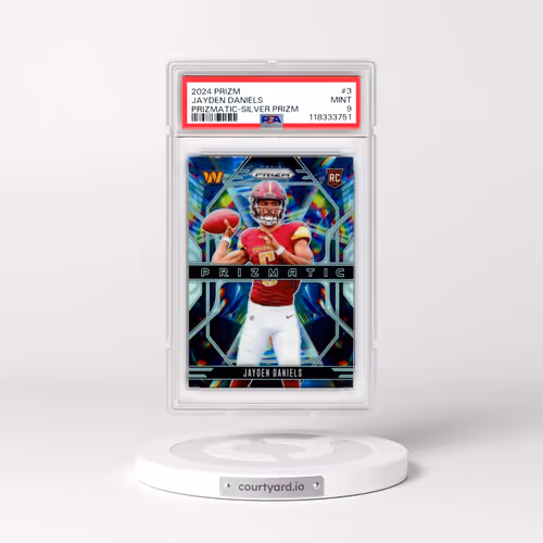 2024 Panini Prizm Prizmatic #3 Jayden Daniels - Silver Prizm (PSA 9 MINT)