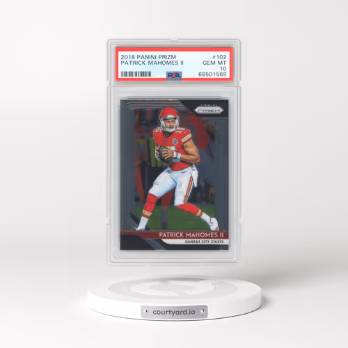 2018 Panini Prizm #102 Patrick Mahomes II (PSA 10 GEM MINT)