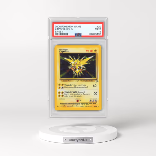 2000 Pokémon Game Base II #20 Zapdos - Holo (PSA 9 MINT)