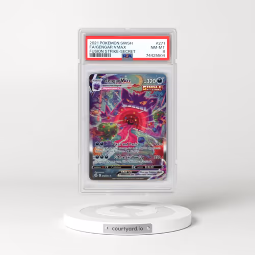 2021 Pokémon Sword & Shield Fusion Strike #271 Gengar Vmax - Full Art Secret (PSA 8 NM-MT)