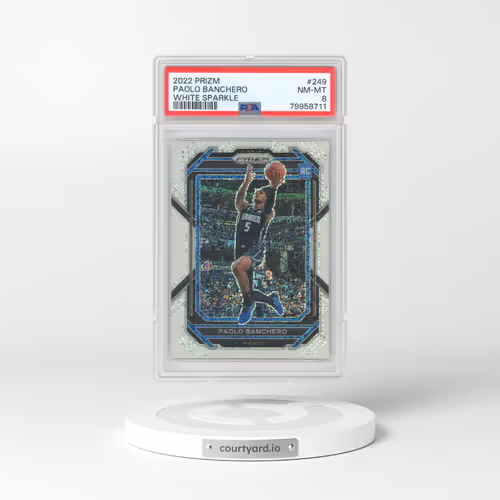 2022 Panini Prizm #249 Paolo Banchero - White Sparkle (PSA 8 NM-MT)