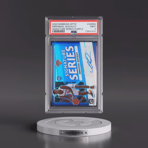 2020 Panini Donruss Optic Signature Series #SSIMQ Immanuel Quickley - Purple (PSA 9 MINT)
