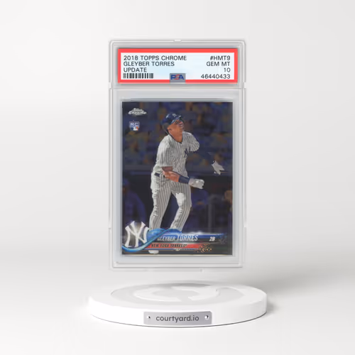 2018 Topps Chrome Update #HMT9 Gleyber Torres (PSA 10 GEM MINT)