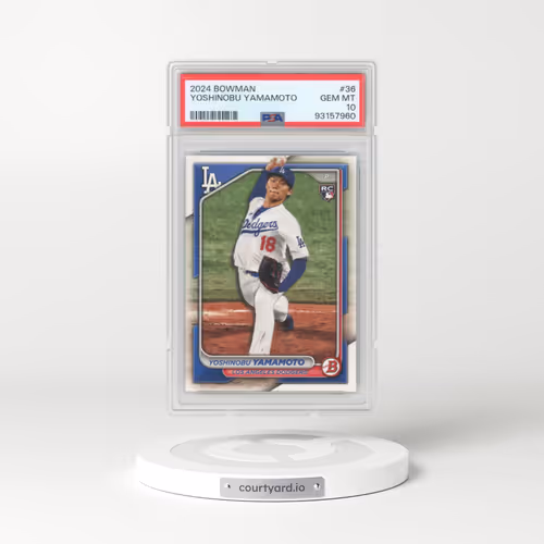 2024 Bowman #36 Yoshinobu Yamamoto (PSA 10 GEM MINT)