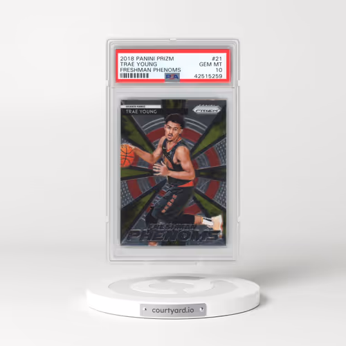 2018 Panini Prizm Freshman Phenoms #21 Trae Young (PSA 10 GEM MINT)