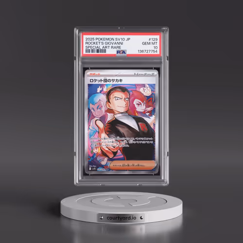 2025 Pokémon SV10-Glory of Team Rocket #129 Team Rocket's Giovanni - Special Art Rare (PSA 10 GEM MI