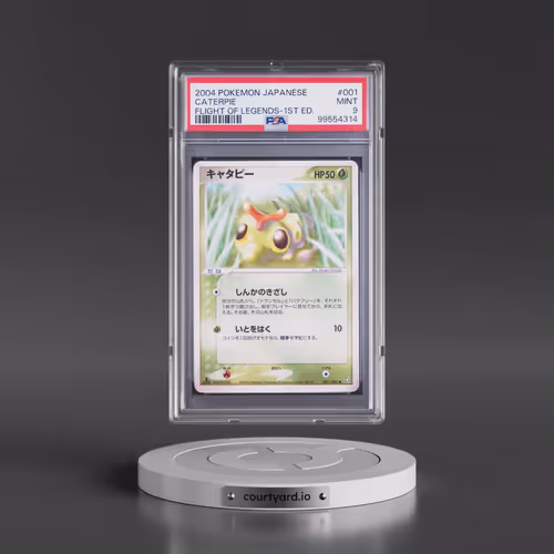 2004 Pokémon Flight of Legends #001 Caterpie - 1st Edition (PSA 9 MINT)
