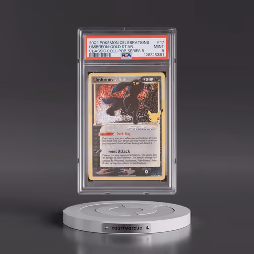 2021 Pokémon Celebrations Classic Collection #17 Umbreon-Gold Star (PSA 9 MINT)