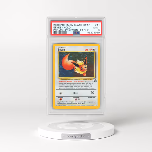 1999 Black Star Promos #11 Eevee - Holo Pokémon League (PSA 9 MINT)