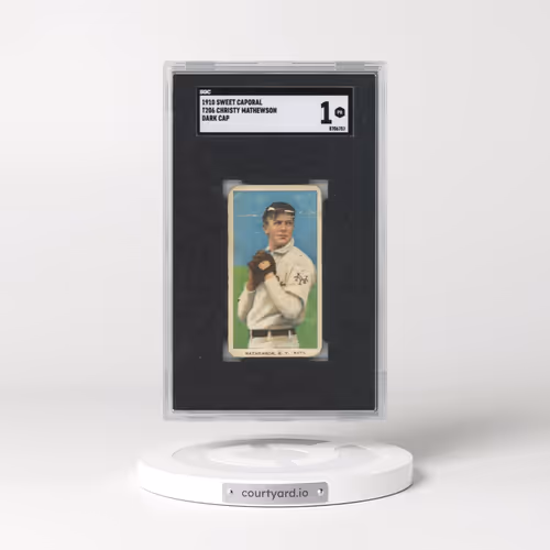 1910 Sweet Caporal (T206) Mathewson, Christy - Dark Cap (SGC 1 PR)