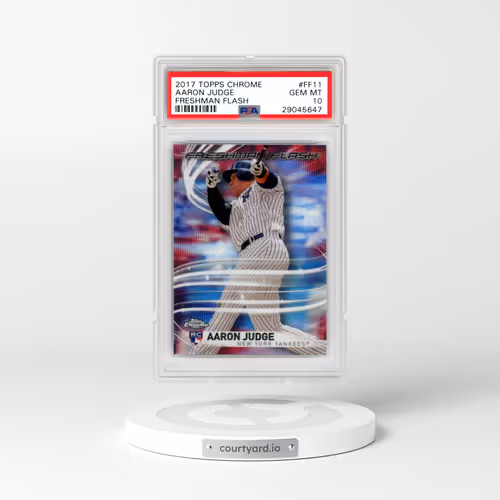 2017 Topps Chrome Freshman Flash #FF11 Aaron Judge (PSA 10 GEM MINT)