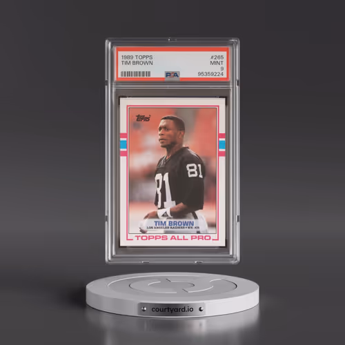 1989 Topps #265 Tim Brown (PSA 9 MINT)