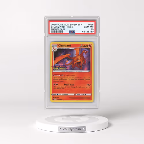 2020 Pokémon Swsh Black Star Promo #066 Charizard - Holo Prerelease (PSA 10 GEM MINT)