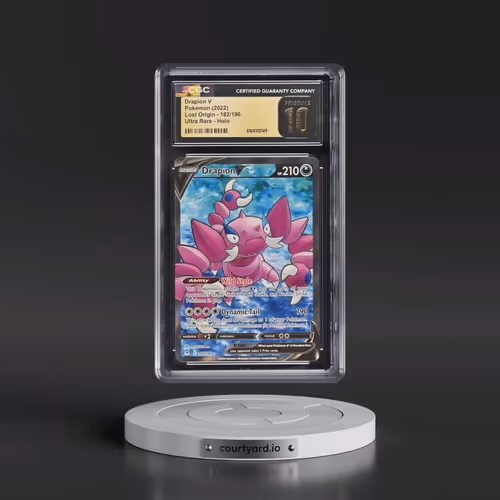 2022 Lost Origin #182/196 Drapion V - Ultra Rare Holo (CGC 10 PRISTINE)