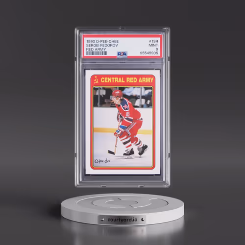 1990 O-Pee-Chee Red Army #19R Sergei Fedorov (PSA 9 MINT)