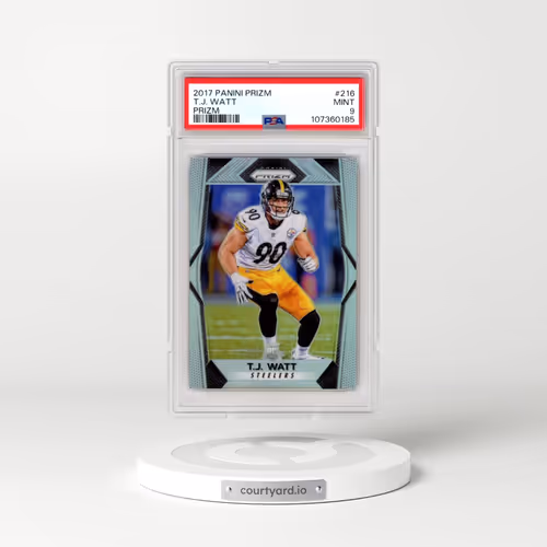 2017 Panini Prizm #216 T.J. Watt - Prizm (PSA 9 MINT)