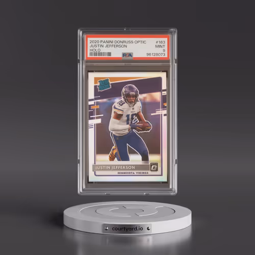 2020 Panini Donruss Optic #163 Justin Jefferson - Holo (PSA 9 MINT)