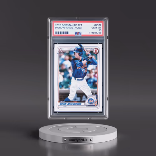 2020 Bowman Draft #BD72 Pete Crow-Armstrong (PSA 10 GEM MINT)