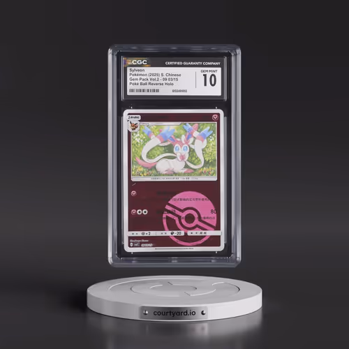 2025 Gem Pack Volume 2 - CBB2C - Simplified #09 03/15 Sylveon - Reverse Holo Poké Ball (CGC 10 GEM M