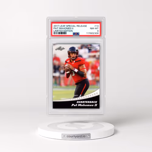 2017 Leaf Special Release Limited Edition #13 Pat Mahomes II (PSA 8 NM-MT)