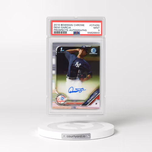 2019 Bowman Chrome Prospects Autographs #CPADG Deivi Garcia (PSA 9 MINT)