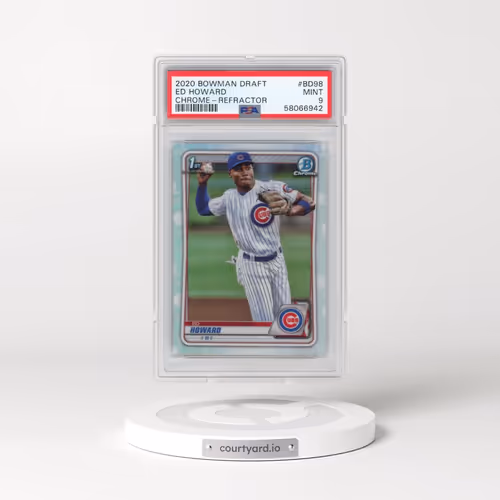 2020 Bowman Draft #BD98 Ed Howard - Chrome-Refractor (PSA 9 MINT)