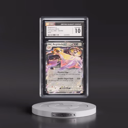 2023 Pokémon Par EN-Paradox Rift #135 Aegislash EX - Holo (CGC 10 GEM MINT)