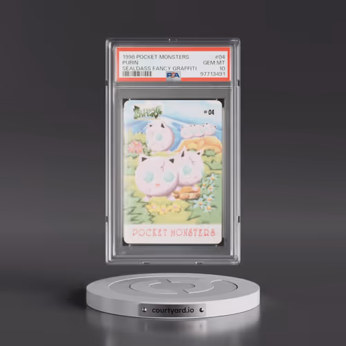 1998 Pocket Monsters Sealdass Fancy Graffiti #04 Purin (PSA 10 GEM MINT)
