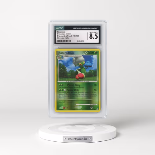 2007 Diamond & Pearl #13/130 Roserade - Reverse Holo (CGC 8.5 NM-MT+)