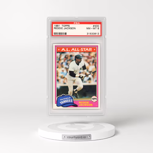 1981 Topps #400 Reggie Jackson (PSA 8 NM-MT)