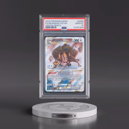 2023 Pokémon Sword and Shield Crown Zenith #GG55 Regigigas Vstar - Full Art (PSA 10 GEM MINT)