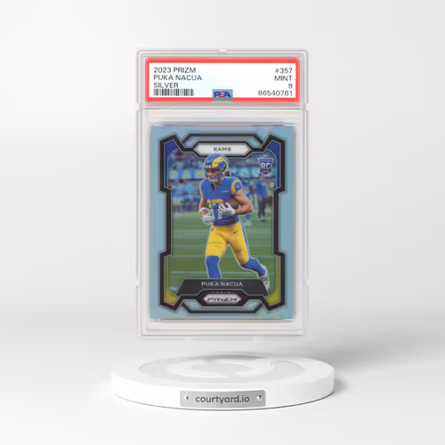 2023 Panini Prizm #357 Puka Nacua - Silver Prizm (PSA 9 MINT)