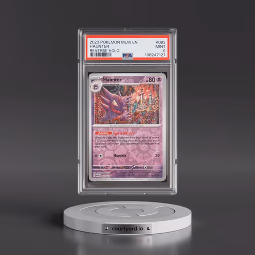 2023 Pokémon Mew EN-151 #093 Haunter - Reverse Holo (PSA 9 MINT)