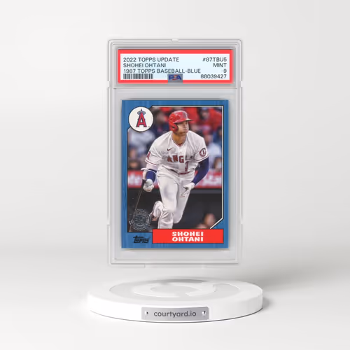2022 Topps Update 1987 Topps Baseball #87TBU5 Shohei Ohtani - Blue (PSA 9 MINT)