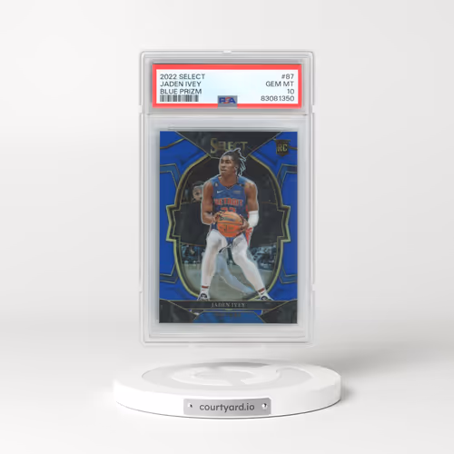 2022 Panini Select #87 Jaden Ivey - Blue Prizm (PSA 10 GEM MINT)
