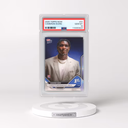 2025 Topps Now #D1 Cameron Ward (PSA 10 GEM MINT)
