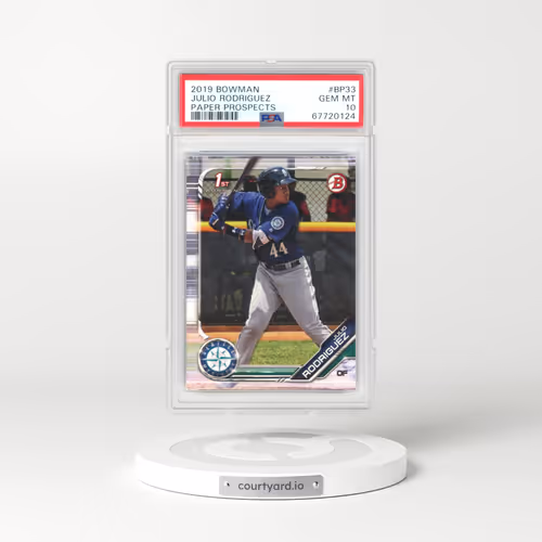 2019 Bowman Paper Prospects #BP33 Julio Rodriguez (PSA 10 GEM MINT)