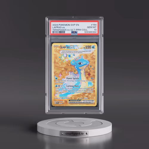 2024 Pokémon Svp EN-SV Black Star Promo #164 Lapras EX - Holo Terapagos EX Ultra-Premium Collection