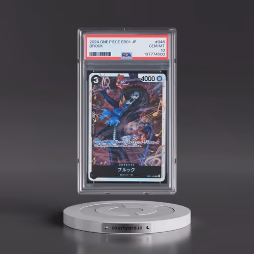 2024 One Piece Japanese EB01-Extra Booster -Memorial Collection #046 Brook (PSA 10 GEM MINT)