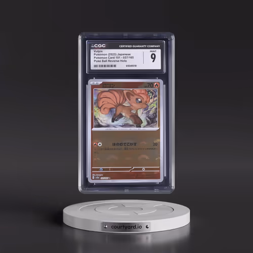 2023 Pokémon Card 151 #037/165 Vulpix - Reverse Holo Poké Ball (CGC 9 MINT)
