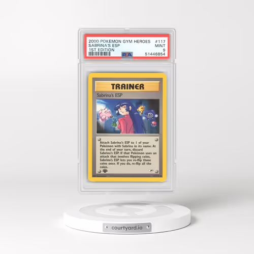 2000 Gym Heroes #117 Sabrina's ESP - 1st Edition (PSA 9 MINT)