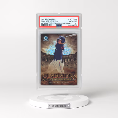 2024 Bowman Gladiators of the Diamond #GOTD14 Walker Jenkins - Mini Diamond (PSA 10 GEM MINT)