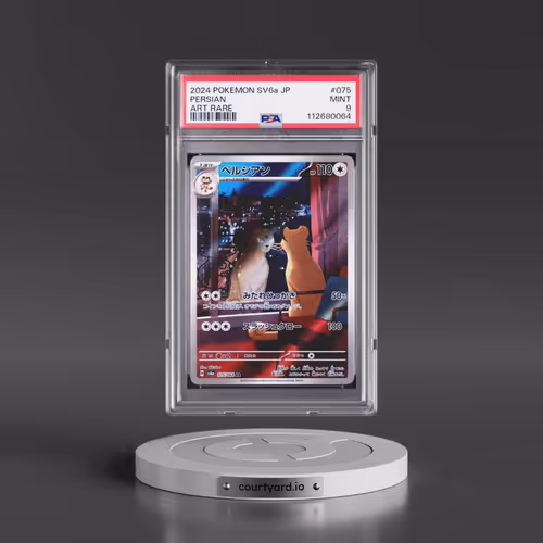2024 Pokémon Sv6a-Night Wanderer #075 Persian - Art Rare (PSA 9 MINT)