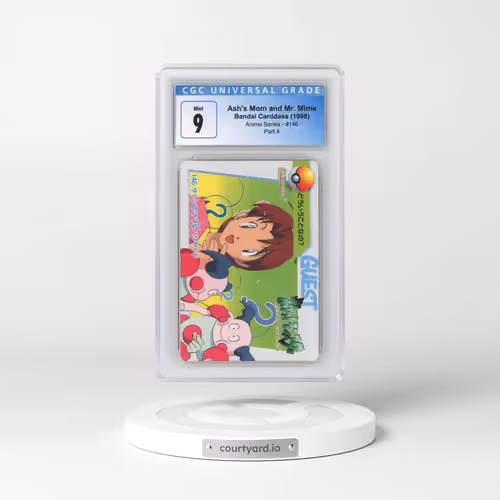 1998 Anime Series #146 Ash's Mom and Mr. Mime - Part 4 (CGC 9 MINT)