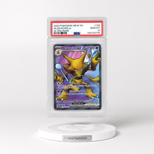 2023 Pokémon Mew EN-151 #188 Alakazam EX - Holo Ultra Rare (PSA 10 GEM MINT)