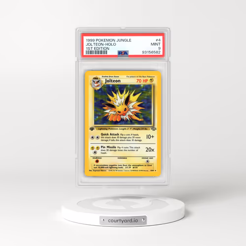 1999 Pokémon Jungle #4 Jolteon - 1st Edition Holo (PSA 9 MINT)