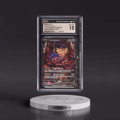 2023 Crown Zenith #GG54/GG70 Zamazenta V - Galarian Gallery Holo (CGC 10 GEM MINT)