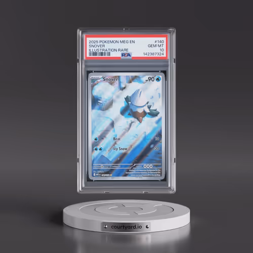 2025 Pokémon Meg EN-Mega Evolution #140 Snover - Illustration Rare (PSA 10 GEM MINT)