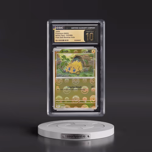 2025 White Flare - WHT EN #033/086 Joltik - Reverse Holo Poké Ball (CGC 10 PRISTINE)